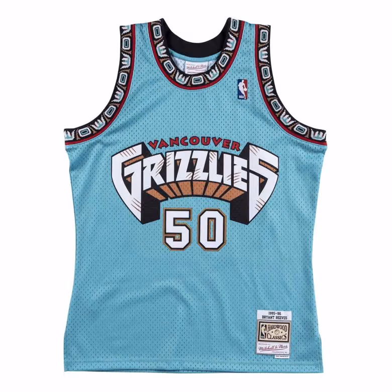 Bryant Reeves #50 Vancouver Grizzlies 1995-96 Swingman NBA Jersey view 1