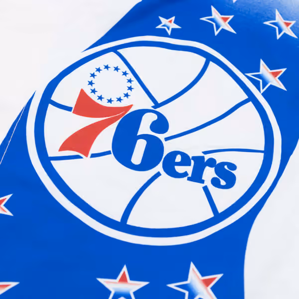 Philadelphia 76ers 1993-94 Authentic Warm Up NBA Jacket White view 5