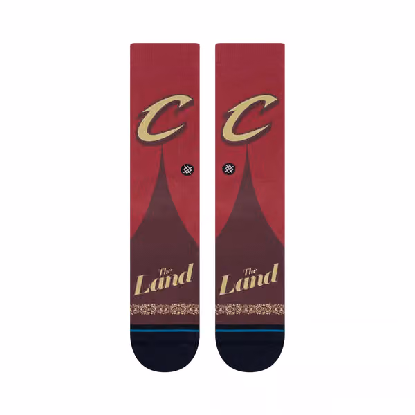 Cleveland Cavaliers 2023/24 NBA City Edition Stance Crew Socks view 2