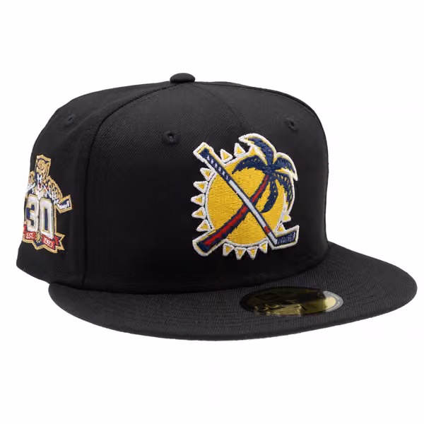 Florida Panthers 30th Anniversary 59FIFTY Fitted NHL Cap Black product photo