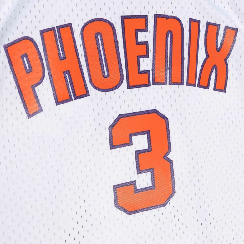 Stephon Marbury #3 Phoenix Suns 2002-03 Mitchell & Ness Swingman NBA Jersey White view 4