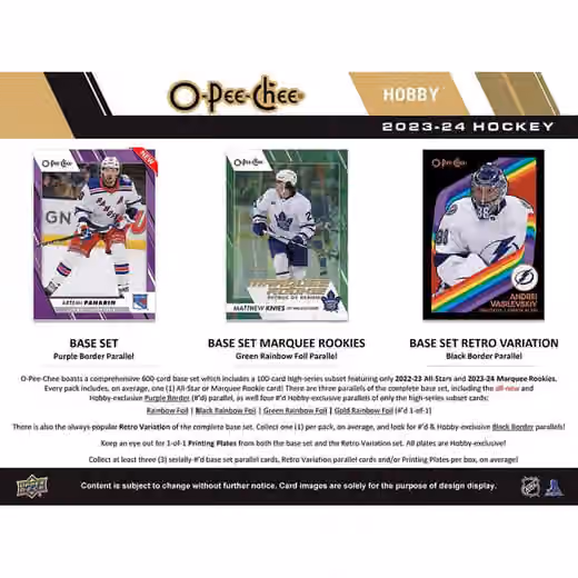 2023/24 Upper Deck O-Pee-Chee Hockey NHL Hobby Box view 2