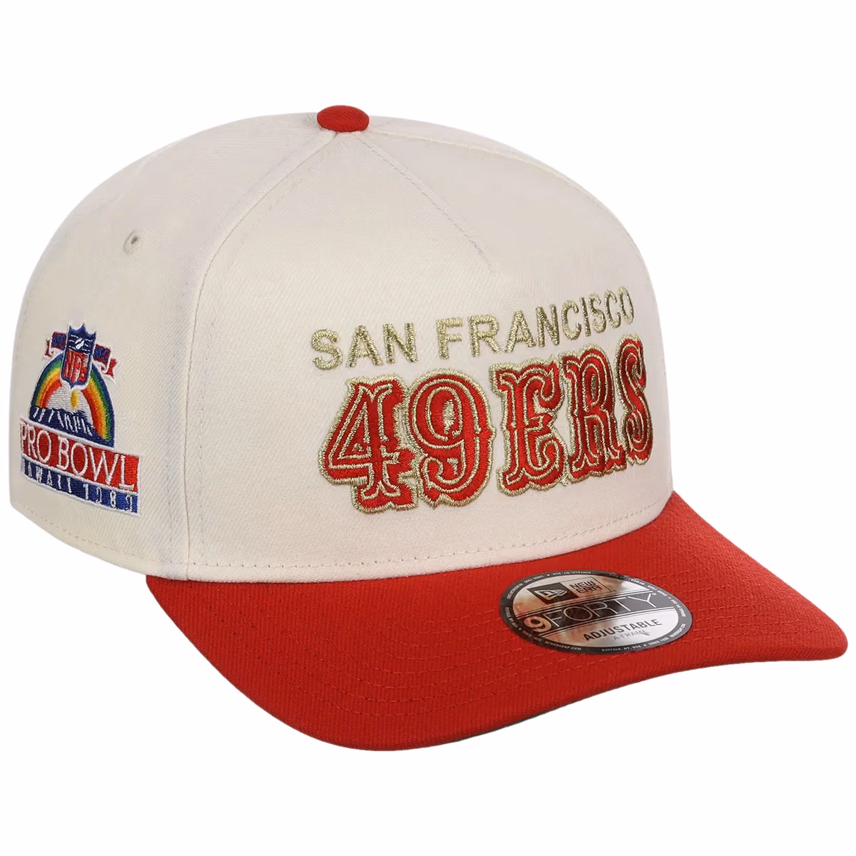 San Francisco 49Ers NFL Chrome OTC New Era 9FORTY A-Frame front view