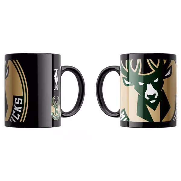 Milwaukee Bucks Oversized Logo NBA Mug (330 ml) view 1