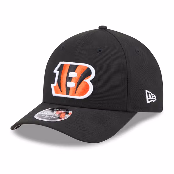 Cincinnati Bengals NFL Team Logo New Era 9FORTY M-Crown Snapback Cap Black product photo