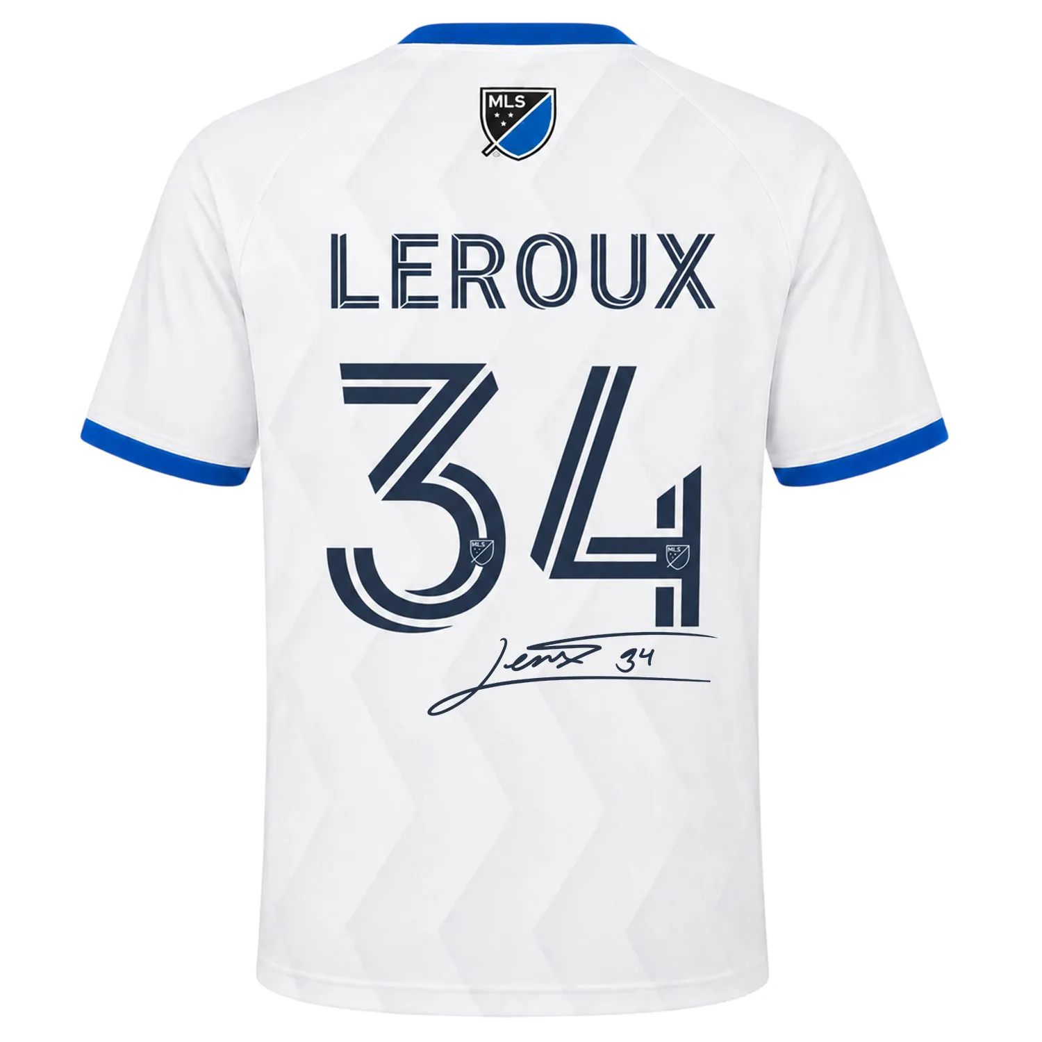 Beau Leroux White Jersey Elite SJ Earthquakes Soccer Kit