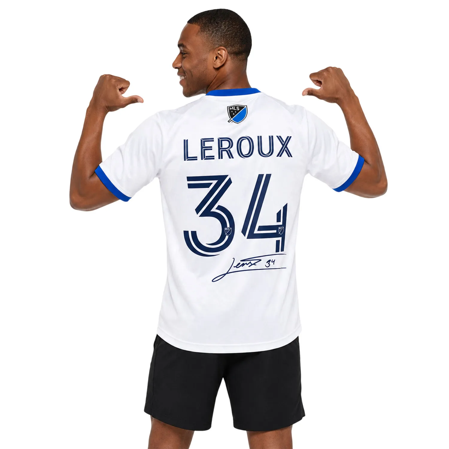 Beau Leroux White Jersey Elite SJ Earthquakes Soccer Kit