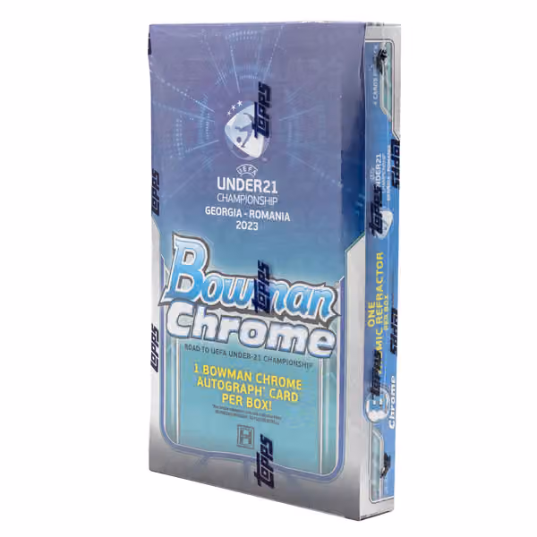 2022 Bowman Chrome Road to 2023 UEFA Under-21 European Championship Football Hobby Box view 1