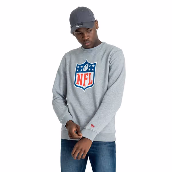 NFL Shield Logo Crewneck NFL Sweatshirt Grey view 1