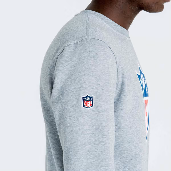 NFL Shield Logo Crewneck NFL Sweatshirt Grey view 3