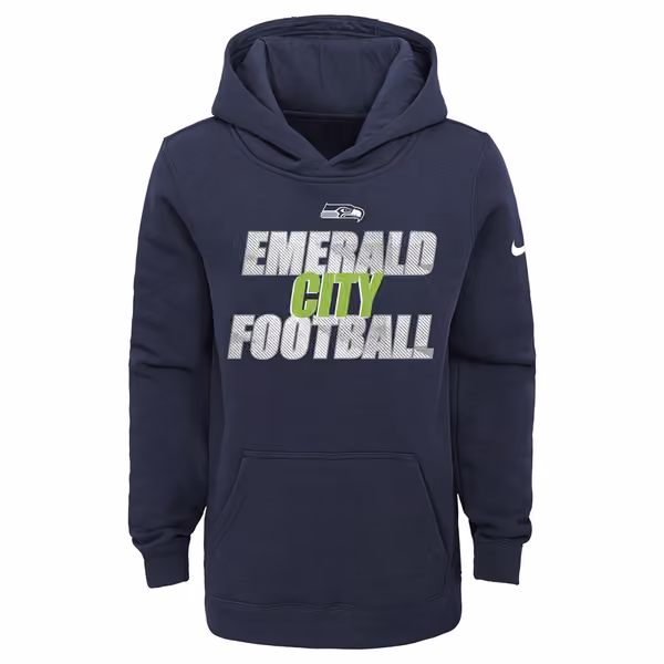 Seattle Seahawks Youth 2020 NFL Local Nike Club Hoodie (YOUTH) view 1