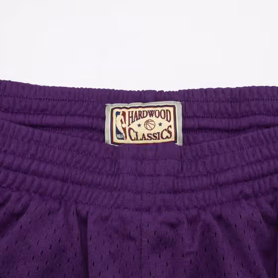 Los Angeles Lakers 1984-85 Mitchell & Ness Swingman NBA Shorts Purple view 4