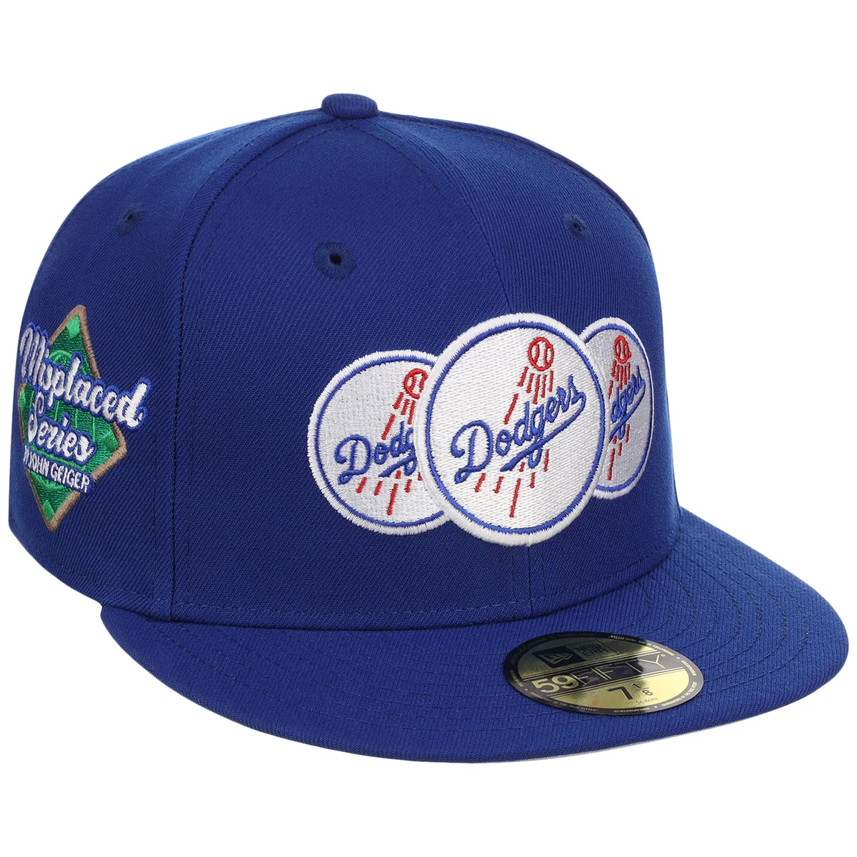 Los Angeles Dodgers MLB x John Geiger 'Misplaced Series' 2.0 New Era 59FIFTY front view