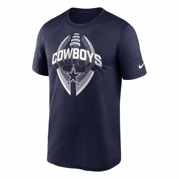 Dallas Cowboys 2025 Icon Nike Legend NFL T-Shirt Navy view 1
