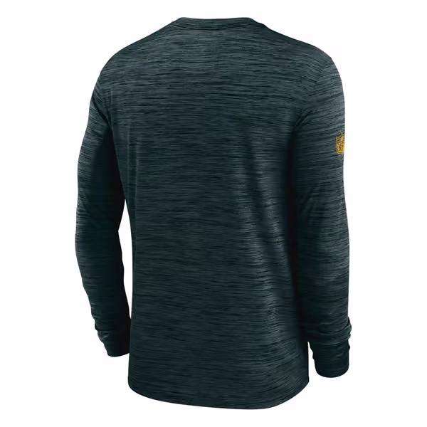 Green Bay Packers 2025 NFL Sideline Nike Velocity Performance Long Sleeve T-Shirt Green view 2