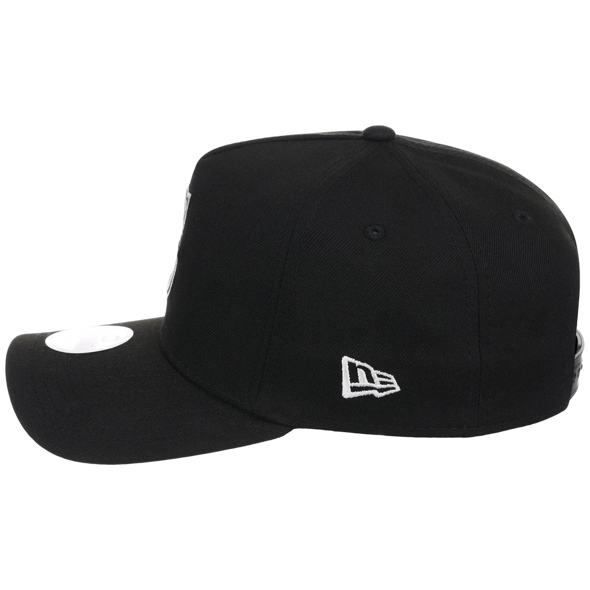 Seattle Mariners Women's New Era 9FORTY Black A-Frame detail view
