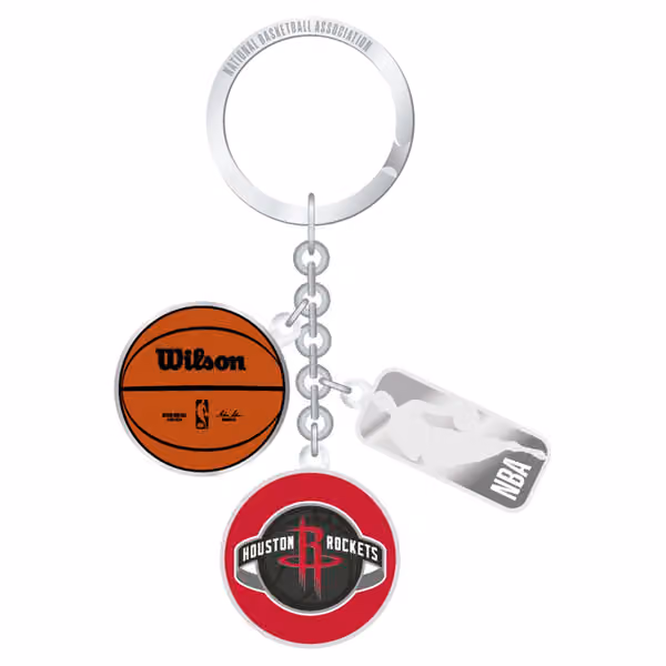 Houston Rockets NBA Charm Key Ring view 1