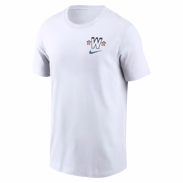 Washington Nationals City Connect 2-Hit Nike Cotton T-Shirt White view 2