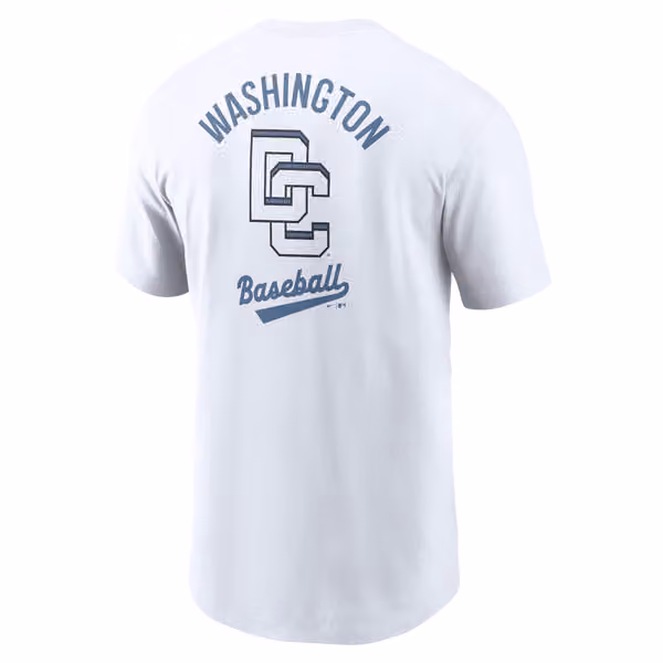 Washington Nationals City Connect 2-Hit Nike Cotton T-Shirt White view 3