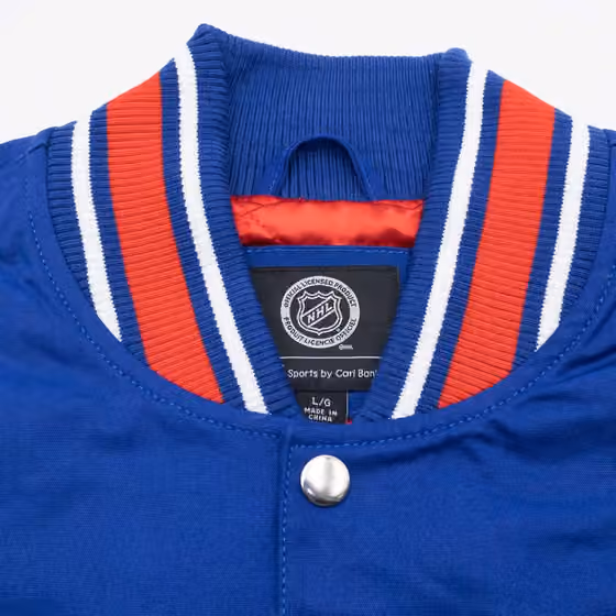 New York Rangers G-III Tailback NHL Varsity Jacket Blue view 5