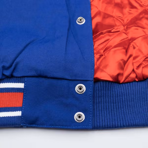 New York Rangers G-III Tailback NHL Varsity Jacket Blue view 4