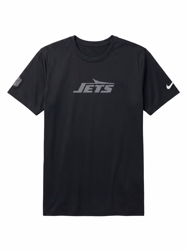 New York Jets 2026 NFL Sideline Lead The Charge Legend T-Shirt Black view 1