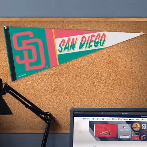 San Diego Padres City Connect WinCraft Premium MLB Pennant view 3