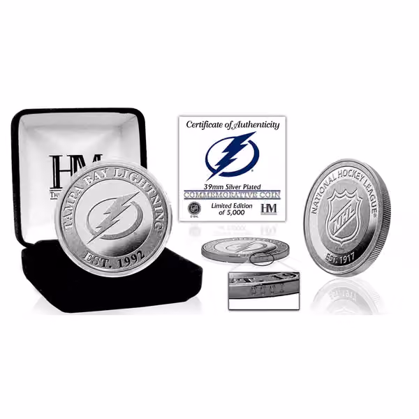 Tampa Bay Lightning NHL Team Silver Mint Coin view 1