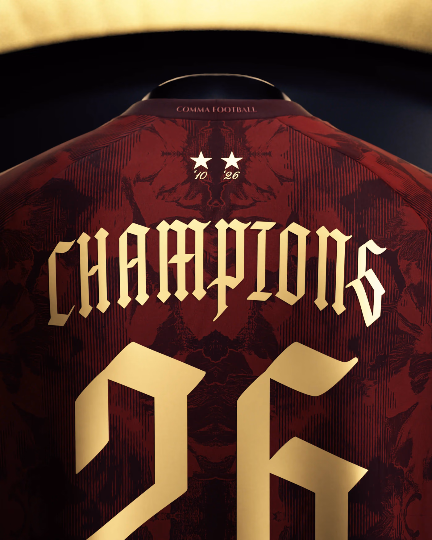Jersevo Custom Personalized Spain 2026 Champions Jersey - Maroon detail view 7