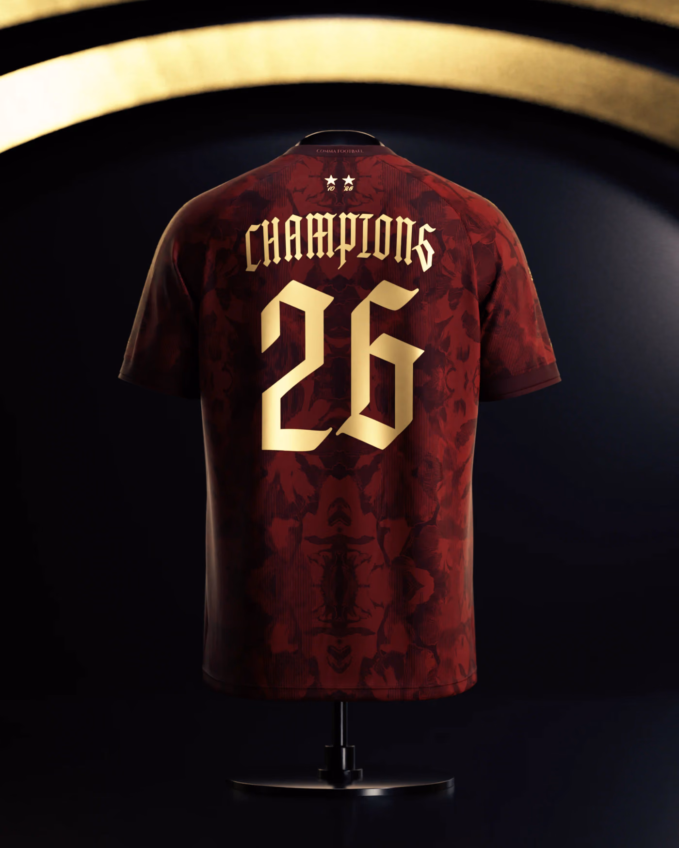 Jersevo Custom Personalized Spain 2026 Champions Jersey - Maroon back view