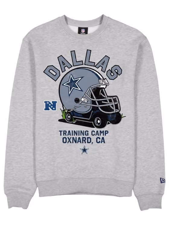 Dallas Cowboys NFL Training Golf Cart Crew Neck Sweater Gray view 1