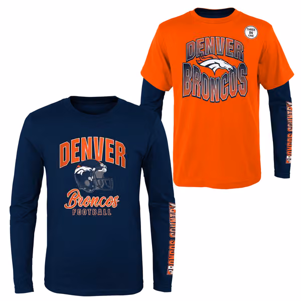 Denver Broncos Game Day 3-in-1 Combo NFL Shirt (YOUTH) view 1