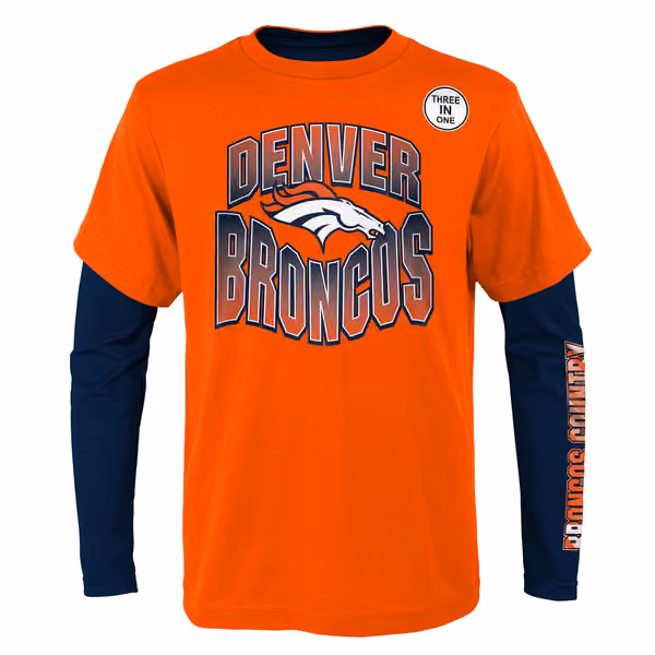 Denver Broncos Game Day 3-in-1 Combo NFL Shirt (YOUTH) view 2