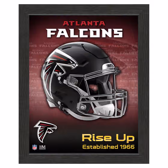 Atlanta Falcons NFL Team Helmet Framed Photo view 1