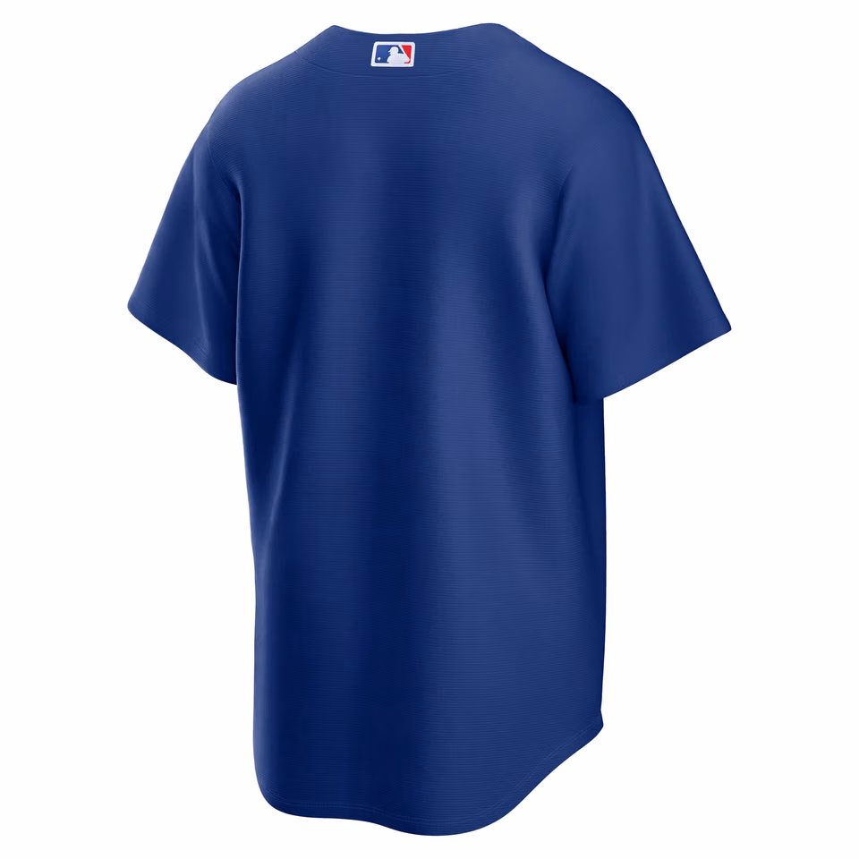 Chicago Cubs Replica MLB Alternate Jersey Blue view 2