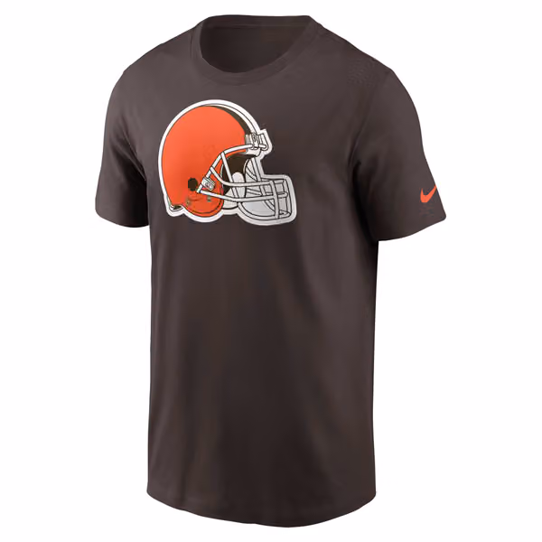 Cleveland Browns Nike Essential Logo NFL T-Shirt Brown view 1