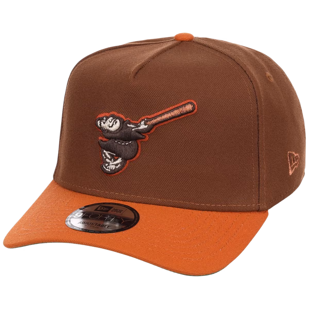 San Diego Padres MLB Copper Harvest New Era 9FORTY A-Frame detail view