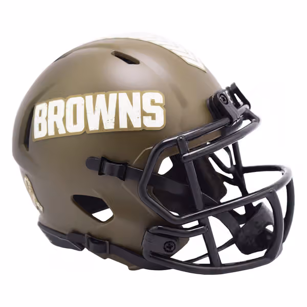 Cleveland Browns 2022 Salute to Service NFL Speed Mini Helmet view 1