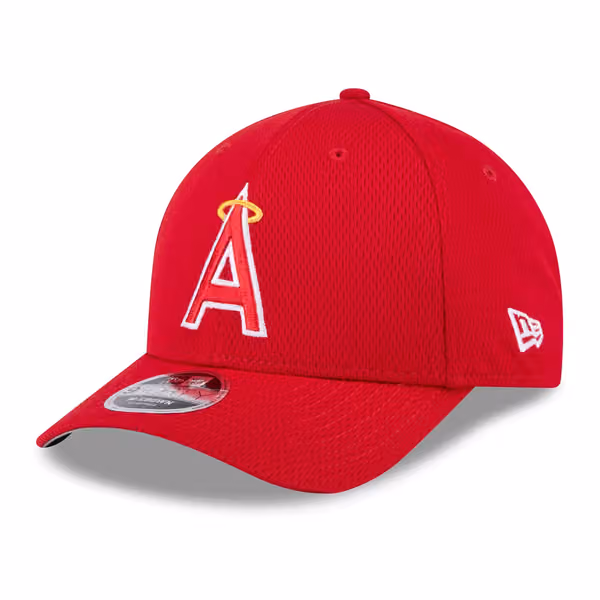 Los Angeles Angels 2025 MLB Clubhouse 9FORTY M-Crown Snapback Cap Red product photo