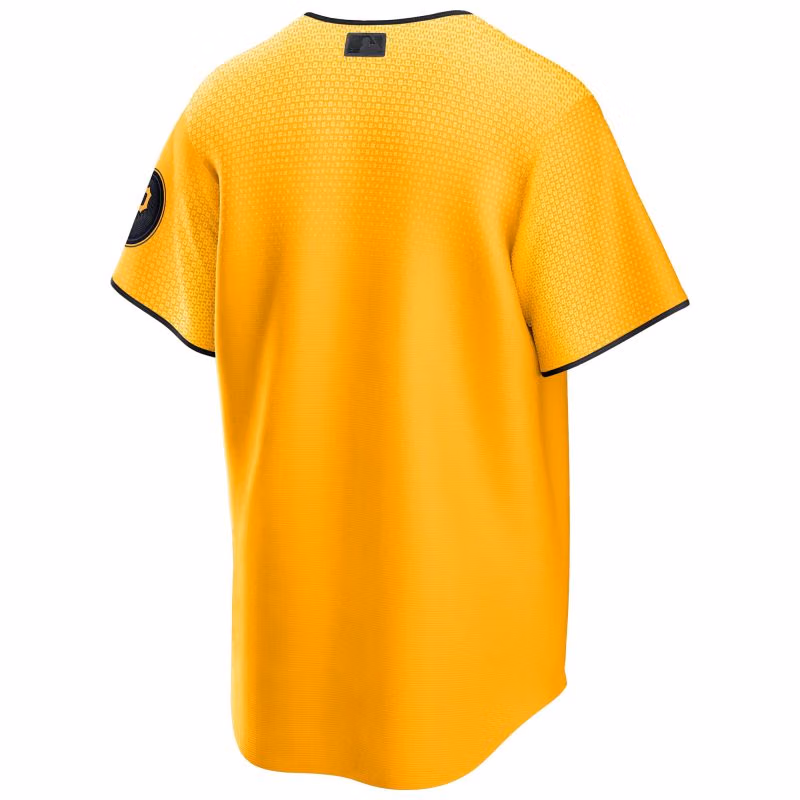 Pittsburgh Pirates Nike City Connect MLB Jersey Yellow view 2