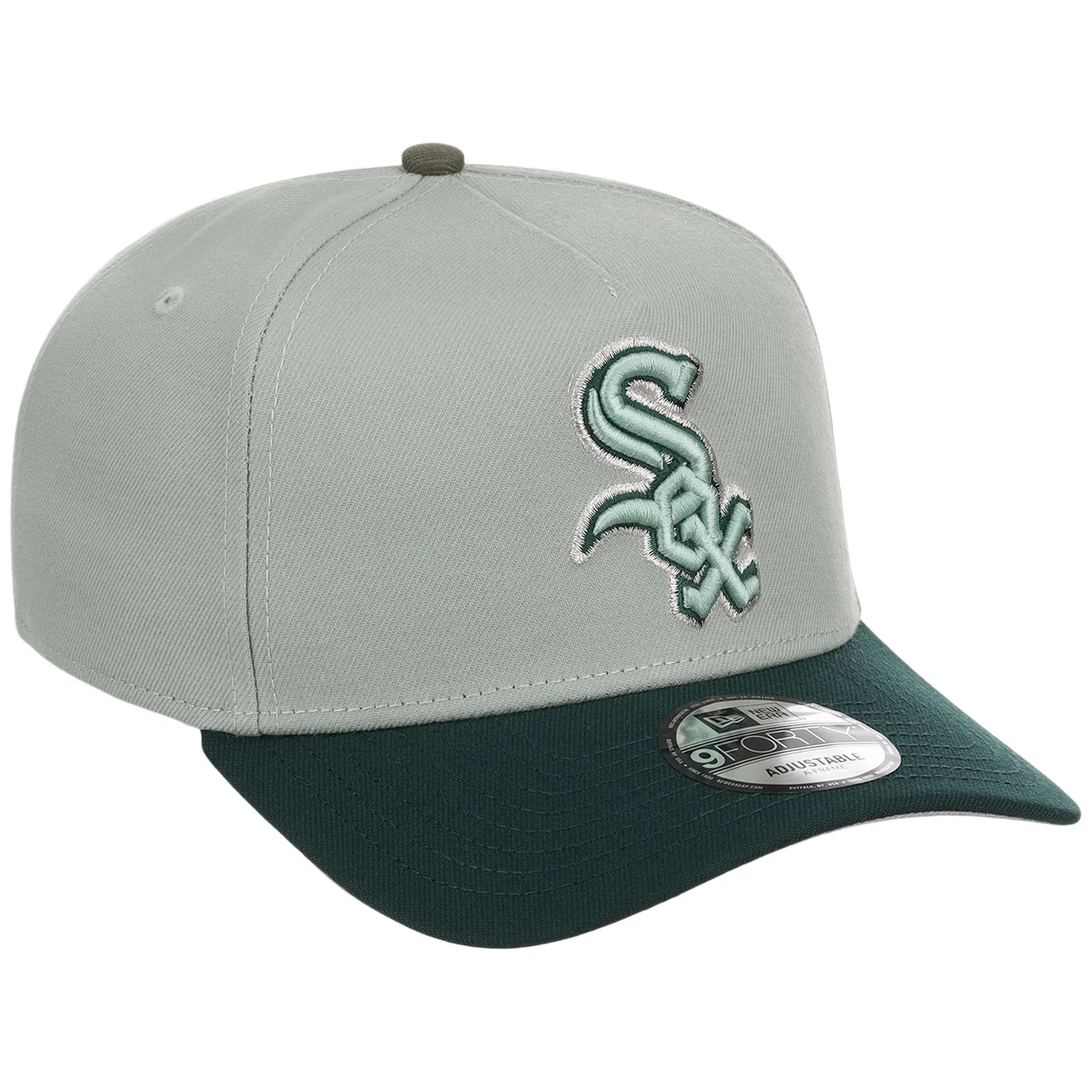 Chicago White Sox MLB Everest x Dark Green FASHION CORE New Era 9FORTY A-Frame front view