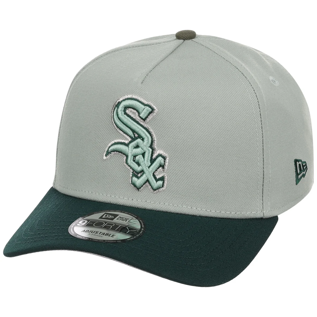Chicago White Sox MLB Everest x Dark Green FASHION CORE New Era 9FORTY A-Frame detail view