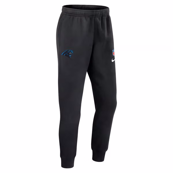 Carolina Panthers 2024 NFL Sideline Nike Club Sweat Pants Black view 3