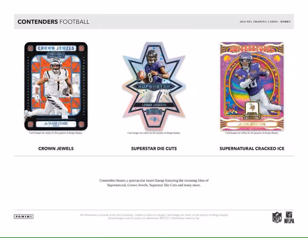 2024 Panini Contenders Football NFL Hobby Box view 4