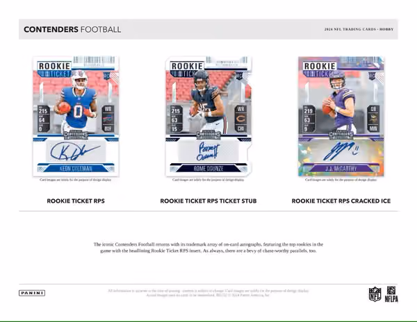 2024 Panini Contenders Football NFL Hobby Box view 2