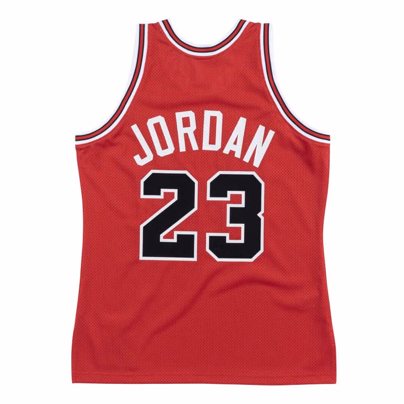 Michael Jordan #23 Chicago Bulls 1988-89 Authentic NBA Jersey Red view 2