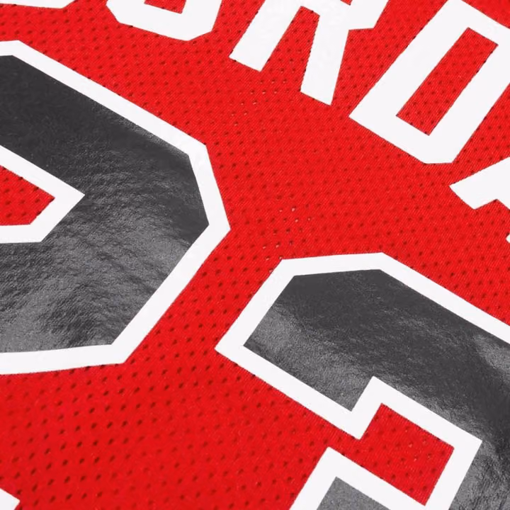 Michael Jordan #23 Chicago Bulls 1988-89 Authentic NBA Jersey Red view 4