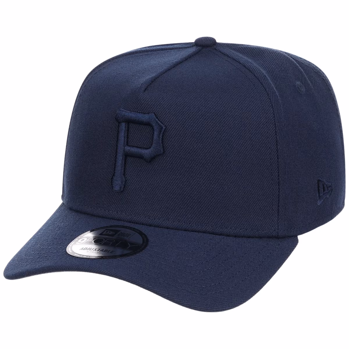 Pittsburgh Pirates MLB Navy FASHION CORE New Era 9FORTY A-Frame detail view