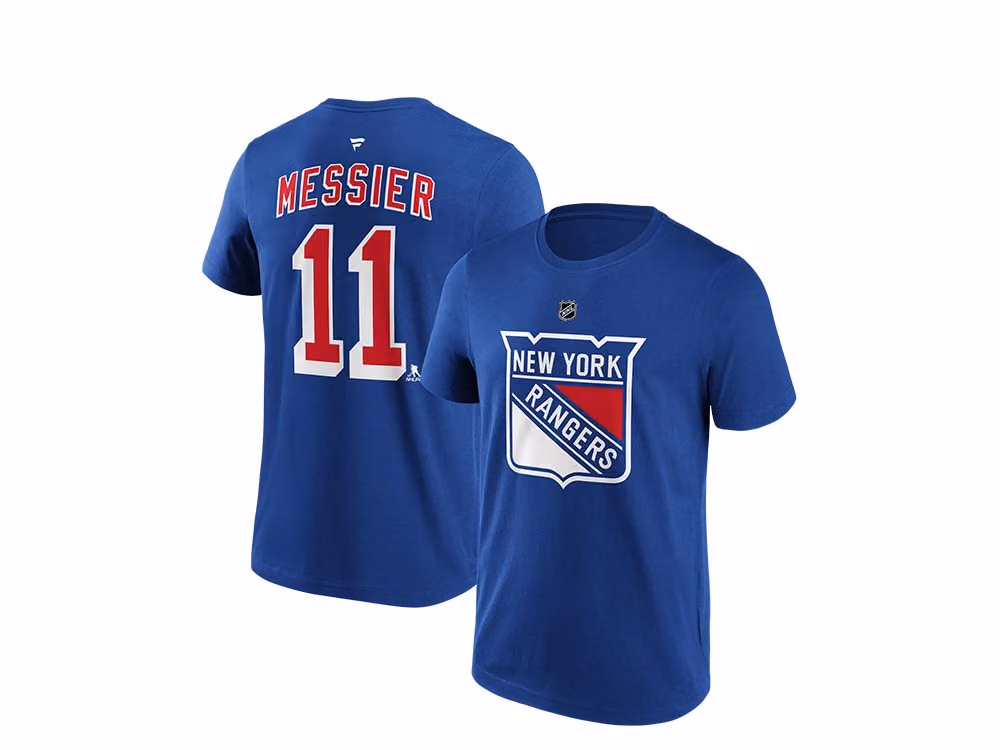 Fanatics New York Rangers Mark Messier Name & Number T-Shirt front