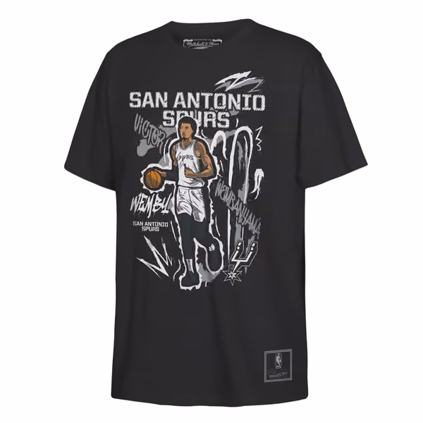 Victor Wembanyama San Antonio Spurs NBA Chalked Up T-Shirt Black (YOUTH) view 1
